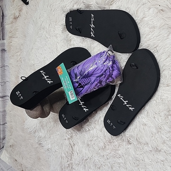 3pcs Kandy Life Interchangeable Sandals - Flat & Wedge/ sizes 11/ NWT - Picture 10 of 10